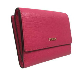 Furla Babylon Wallet Double Pink Logo Wallet Card on